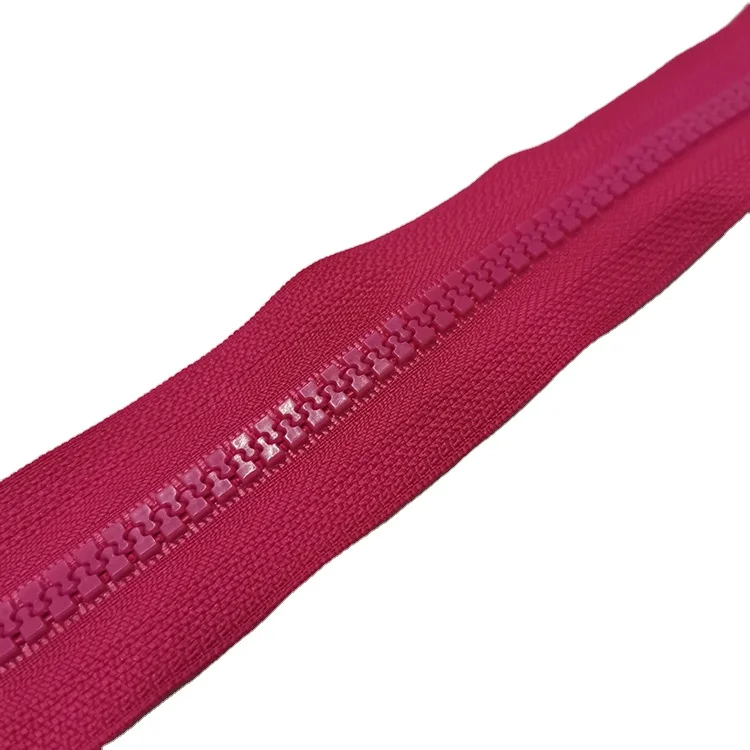 Customized Colorful Plastic Resin Open-end  Zipper For Bag making accessories