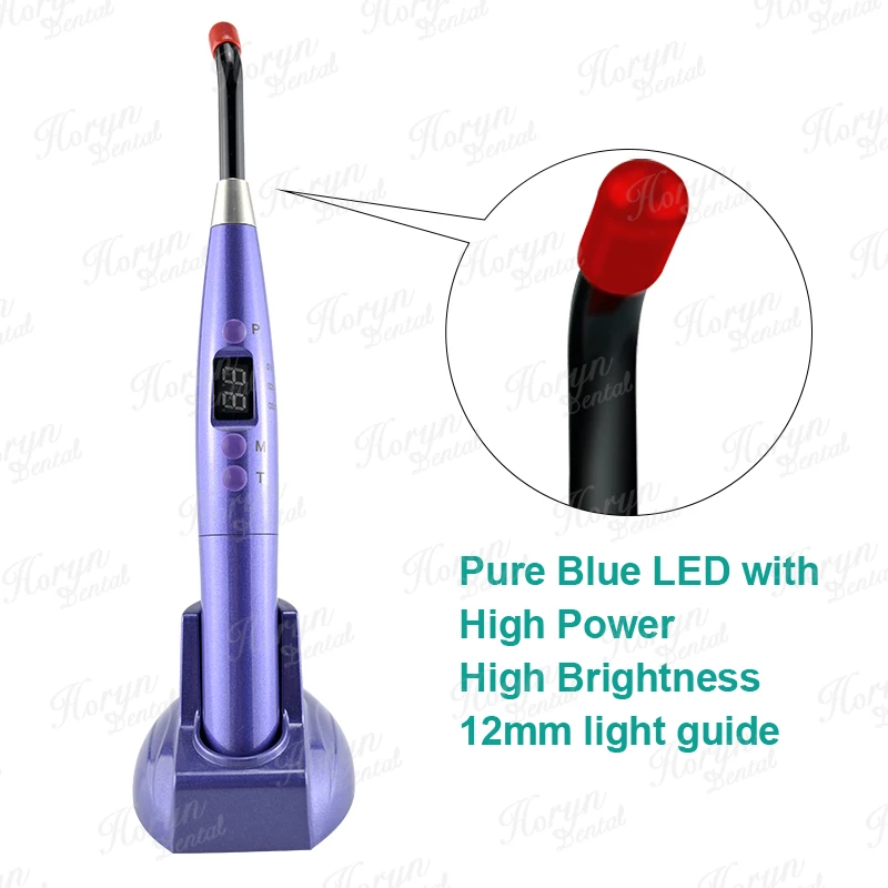 High Power Cordless Rainbow LED Dental Curing Light Composite Light Cure Unit Price