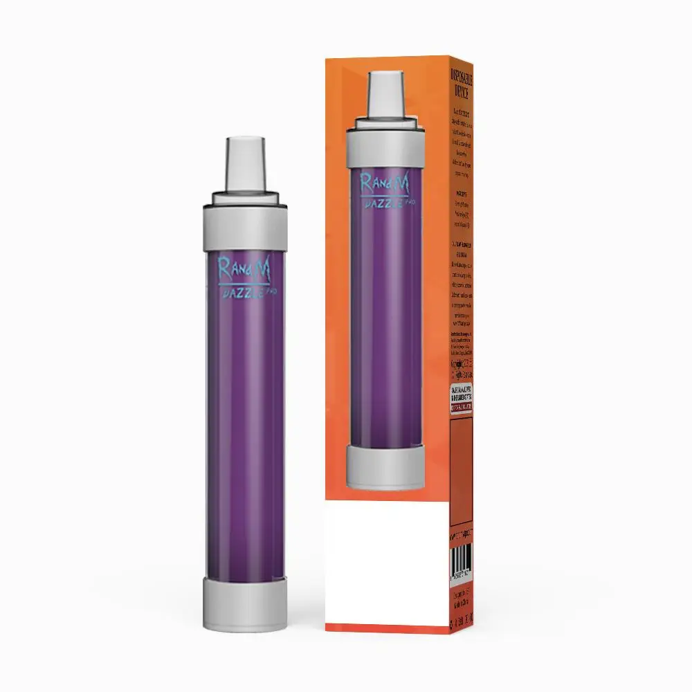 USA and Russian popular fumot original 6ml 1100mAh 2600p refillable RandM dazzle pro smoke vape pen with LED light