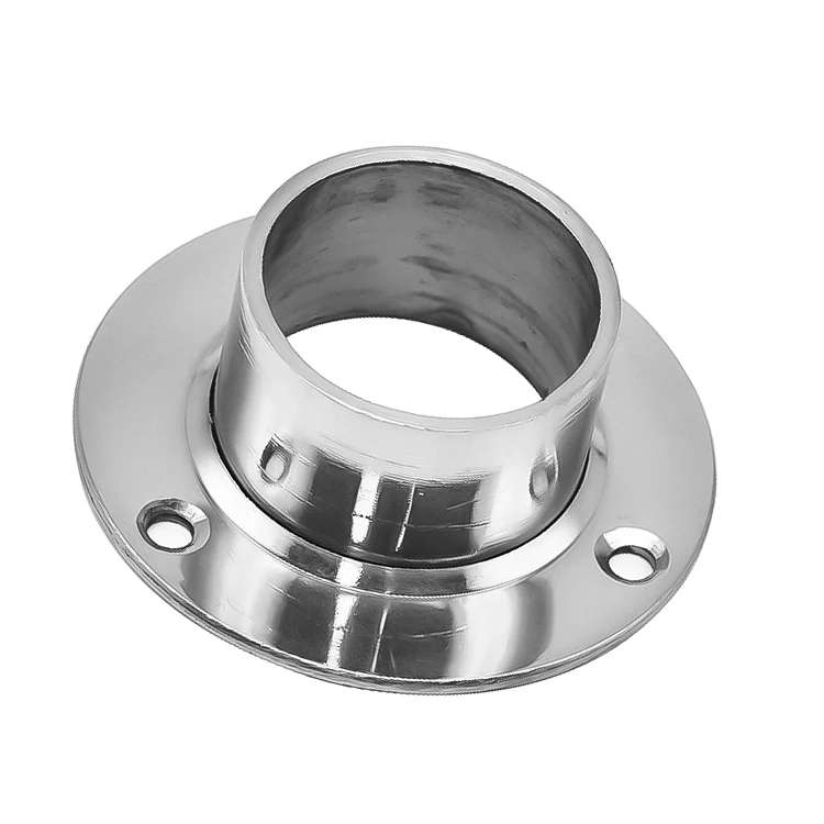 Stainless Steel Balustrade Stainless steel staircase Post Pipe Flange Balcony Decoratibve Stair Handrail Railing Tube Flange