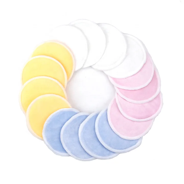 1pcs Reusable Bamboo Fiber Makeup Pads Customizable Washable Cleansing Cotton Microfiber Remover Sponge for Skin Care