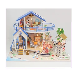 Christmas Scene Village Illuminated Snow Decor Miniature Ornaments Winter Resin Crafts Christmas Miniature Houses