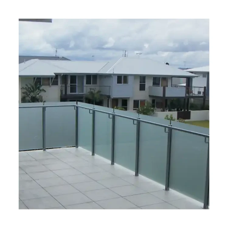 Hot Selling Good Quality Classic Design Semi frameless modern durable aluminium glass terrace railing designs