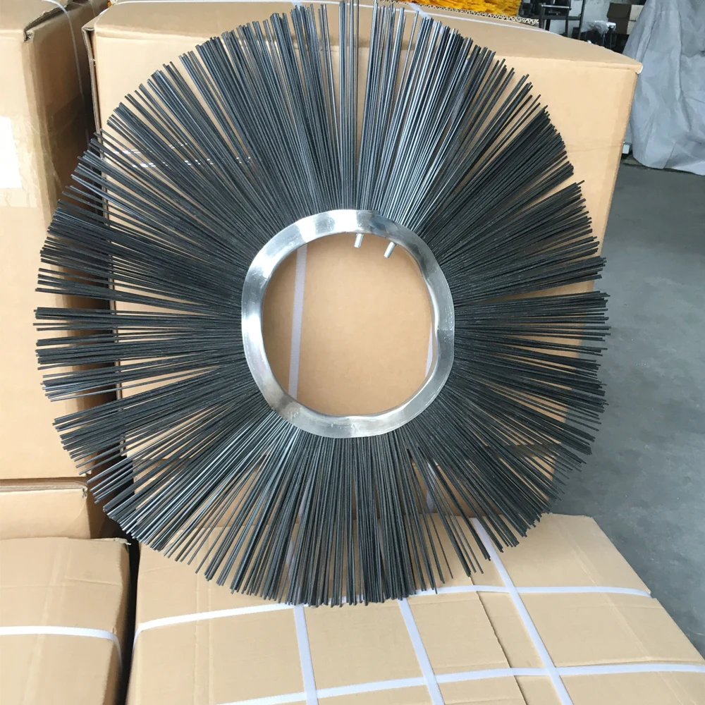 PP Road Broom on Skid Loader for Cleaning and Snow Removing