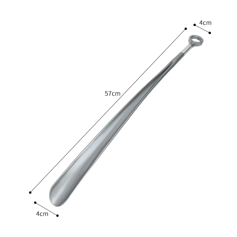 Factory Wholesale Custom Logo Shoehorn Shoe Spoon Long Handle Plastic Shoe Horn for Men and Women