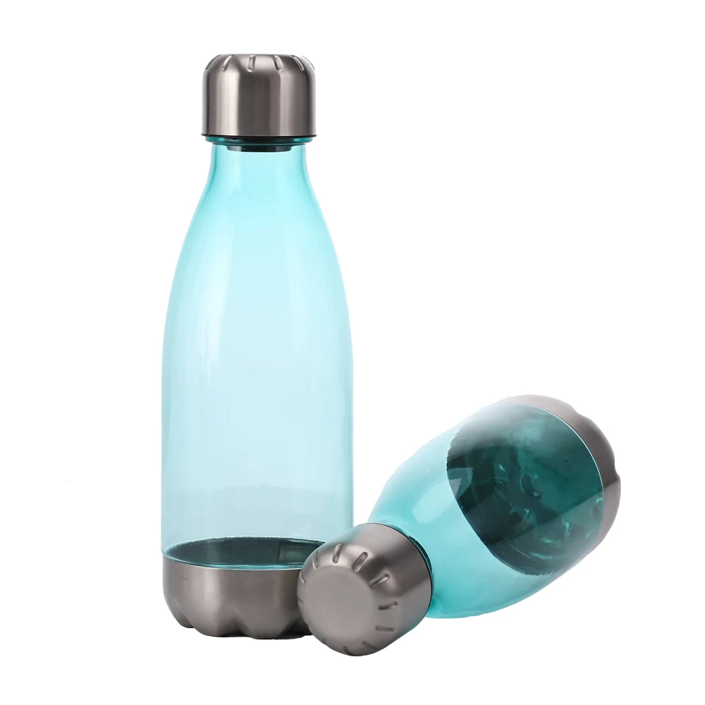 Coke bottle plastic sports plastic crystal water bottle custom logo