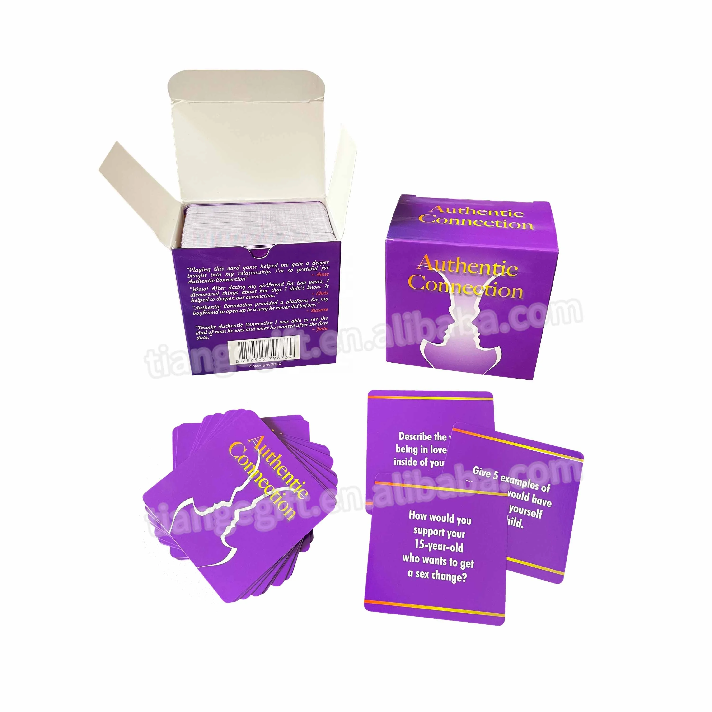 custom square couple relationship card games