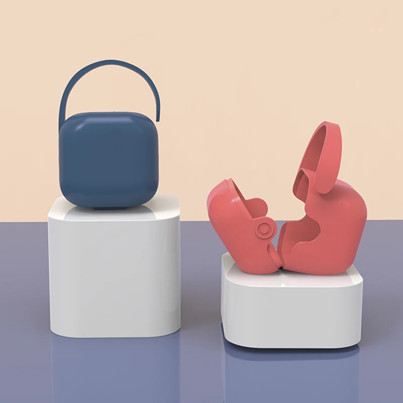 Manufacturer Wholesale New Baby Product Dummy Storage Container Packaging Box BPA Free Nipple Pacifier Holder Case for Baby Kids