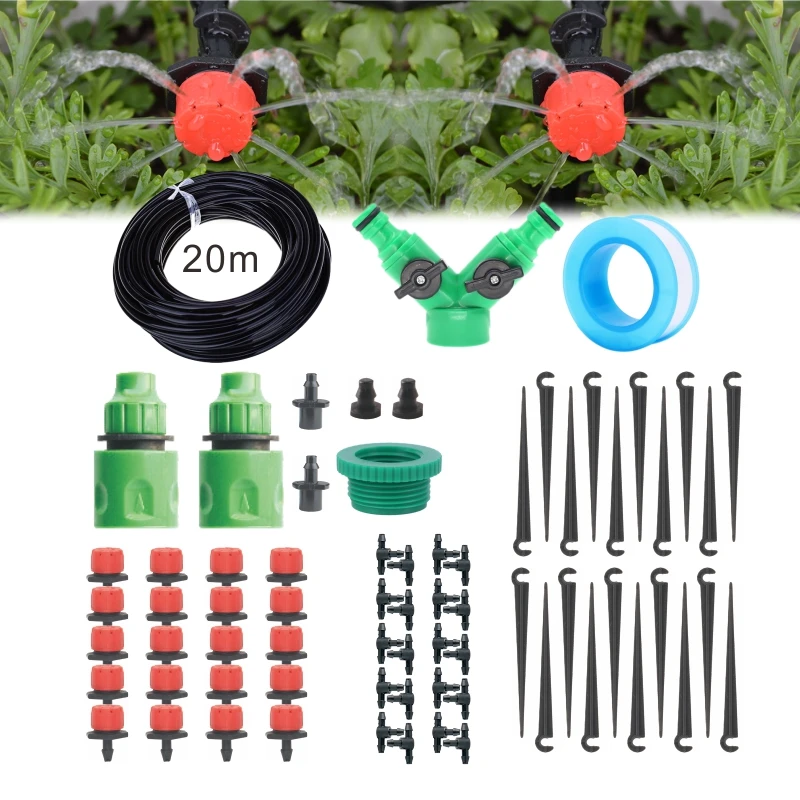 Wholesale smart 10M 20M 30M 50M dripping garden spray set sprinkler drip system set Garden Watering Kits DIY Drip Irrigation