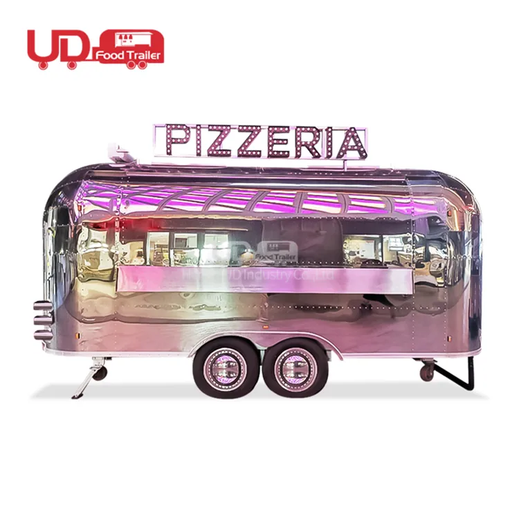 Трейлер для кемпинга Airstream мобильный киоск кухни ресторана продажа грузовиков пиццы хот-догов фургон