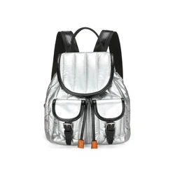 Factory Wholesale High Quality Mini School Girls Bag Leisure Travel Silver Women Fashion Backpack