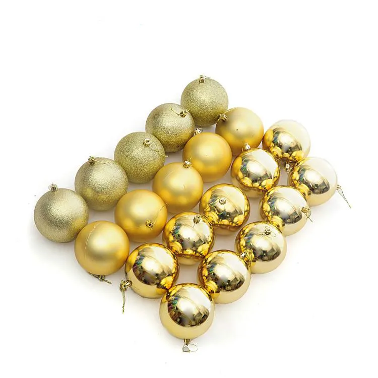 Arbol De Navidads 24Pcs Christmas Decoration Balls 4/6/8cm Plastic Ball Ornaments Christmas Ball Sets Natale