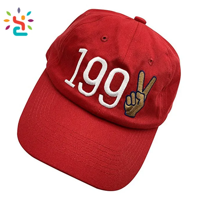 New Arrival Dad Hat Dome Dad Hats Custom Number Scissors Hand Embroidery Vintage Dad Hat Unstructured Baseball Caps