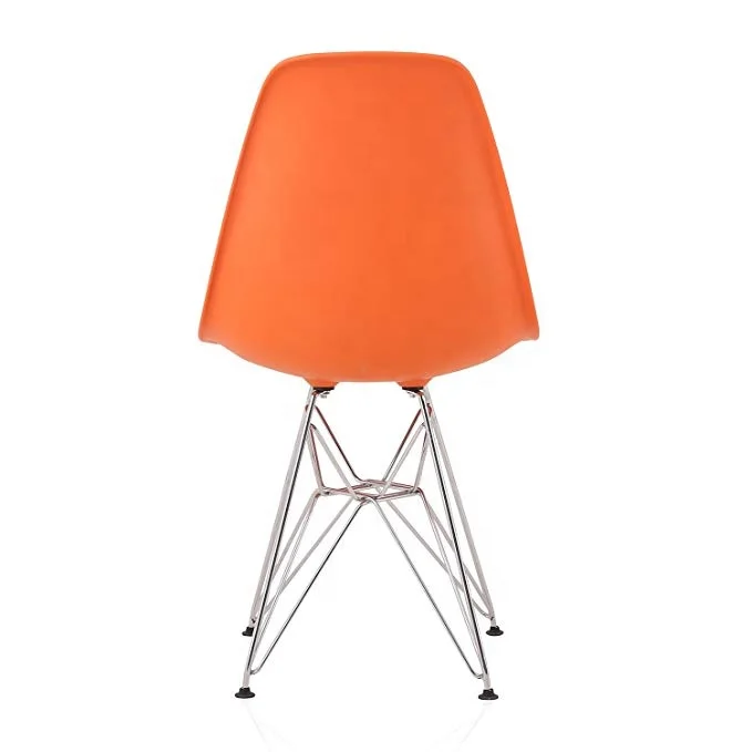 Silla plastico patas metalicas chair modern plastic creative office steel frame leisure chair
