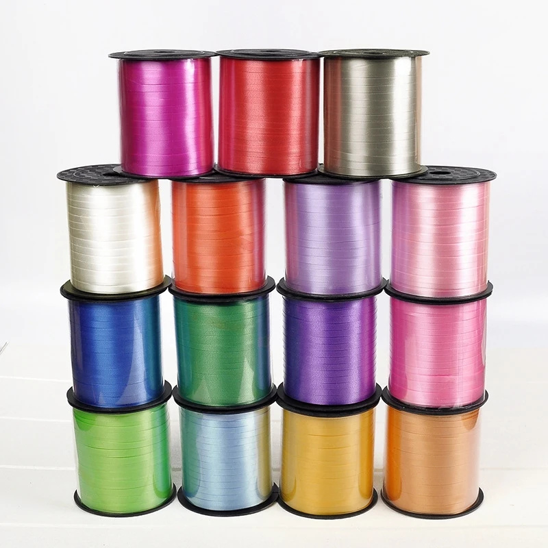 wholesale 500yards gift wrap polypropylene ballon curling ribbon for balloon accessories or cake rope ribbon