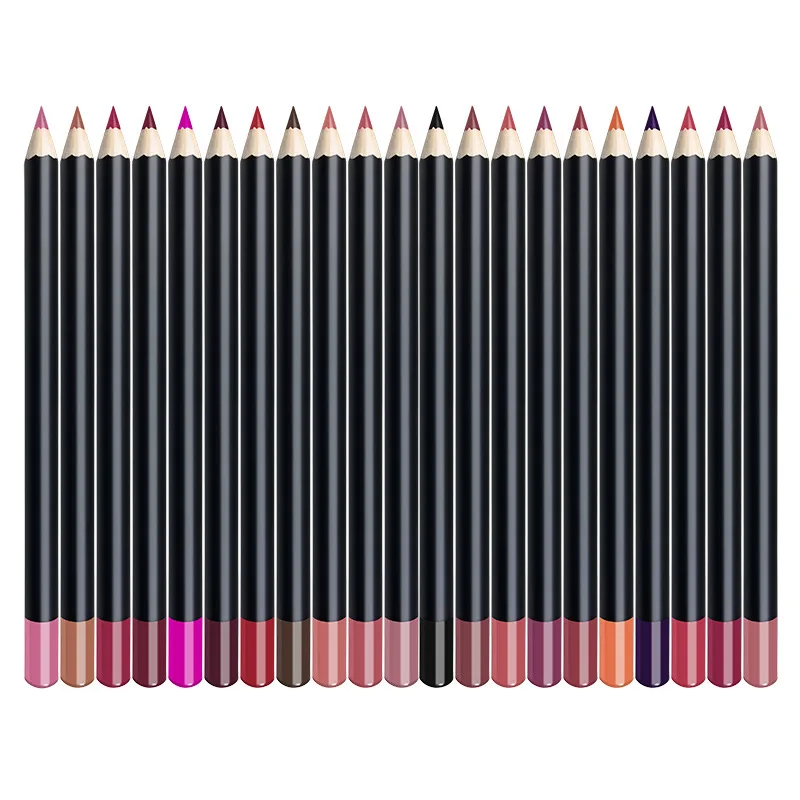 Low Moq Wholesale Private Label Waterproof Lip Pencil  Lipliner Makeup