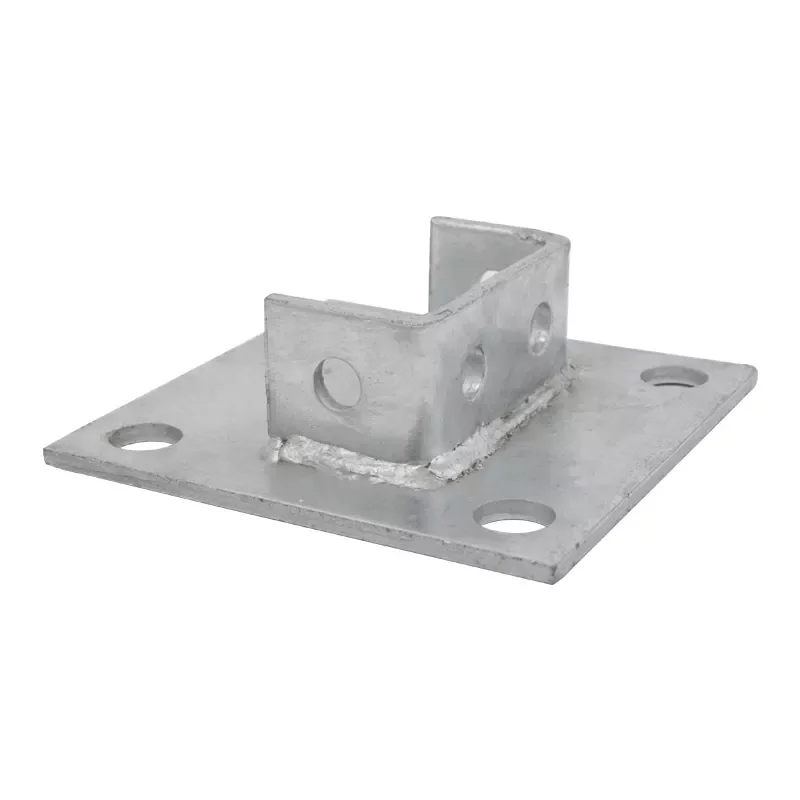 Zinc Plated or HDG Base Plate for Strut Channels