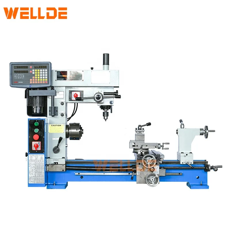 WELLDE Lathe Mill Drill Combo Machine Hq500 Hq800