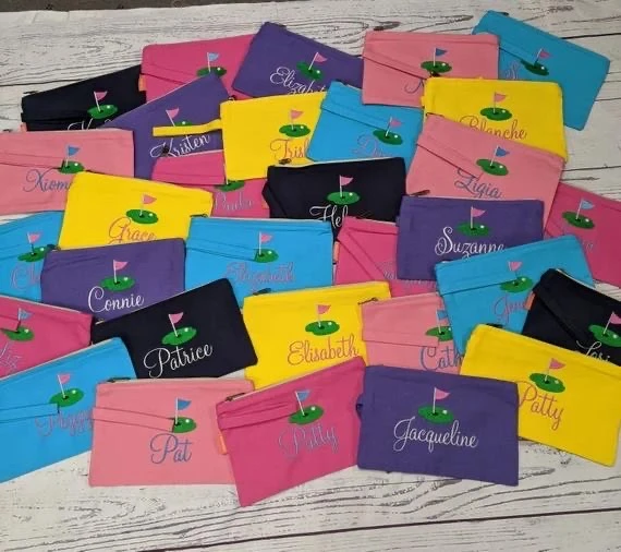 Waterproof Blank Portable oem Carry Customizing Tool Embroidered Canvas Cotton Golf Bag