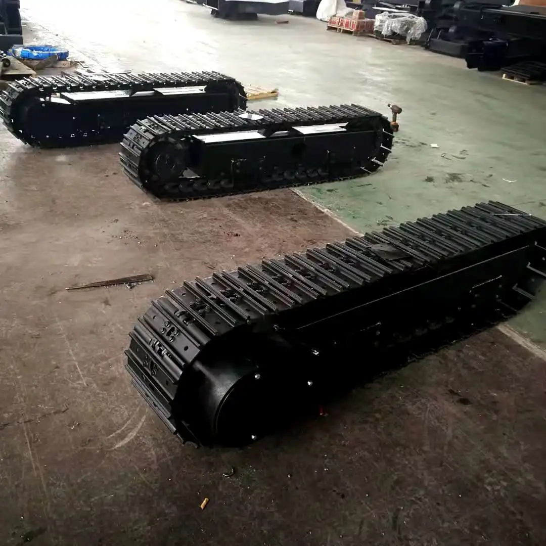 Compact Track Skid Steer Loader Excavator Crane Undercarriage Parts BOBCAT KUBOTA CASE JCB C@TERPILL rubber steel track chassis