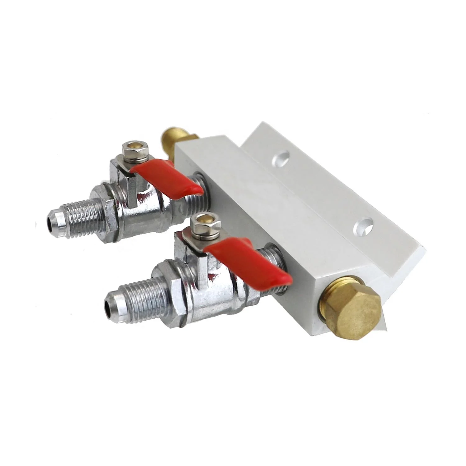 Homebrew Draft Beer Splitter Gas Air CO2 Regulator Distributor Dispenser Manfold with mini gas valve
