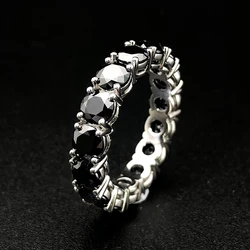 Factory Fine High Quality Jewelry Real S925 Silver 10k 14k 18k Gold Customizable Moissanite Diamond Iced Out Fashion Ring