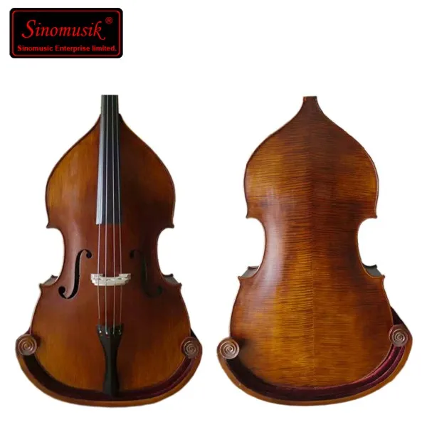 4/4 3/4 Solid natural flame contrabass for Professionals