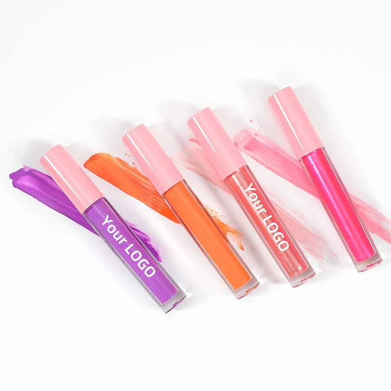 OCHAIN Wholesale no logo waterproof glossy lipgloss 30 colors shimmer high quality vegan glossy lip gloss