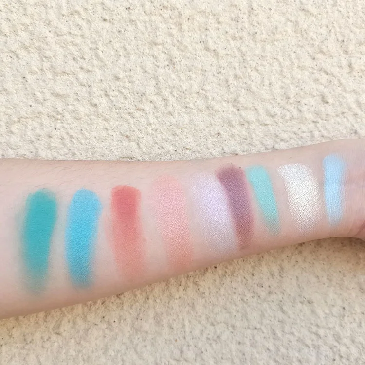 Private brand wholesale customized Eye Shadow Palette high pigment summer color palette 9-color cardboard eye shadow oem/odm Eye