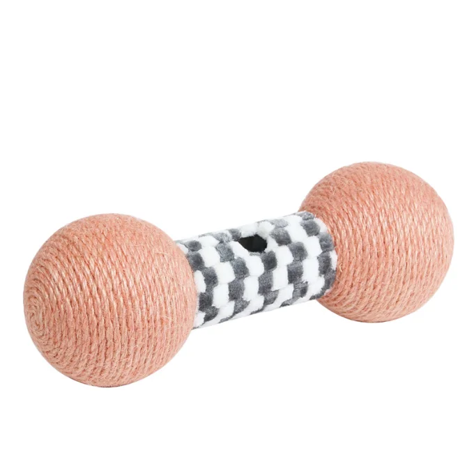 Manufacturers wholesale Cat scratching board Dumbbell cat toy New product grinding claw amusing cat toy