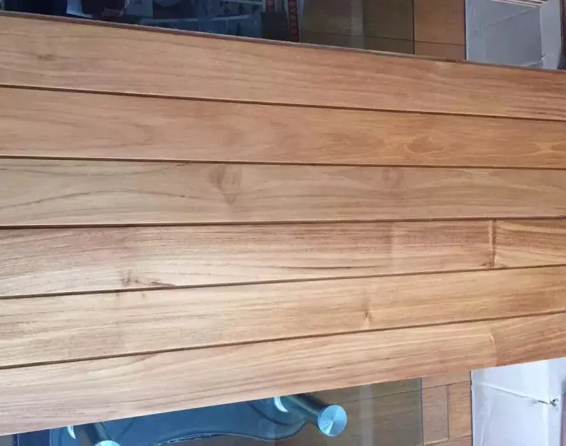 Prefinished exterior teak hardwood wall cladding