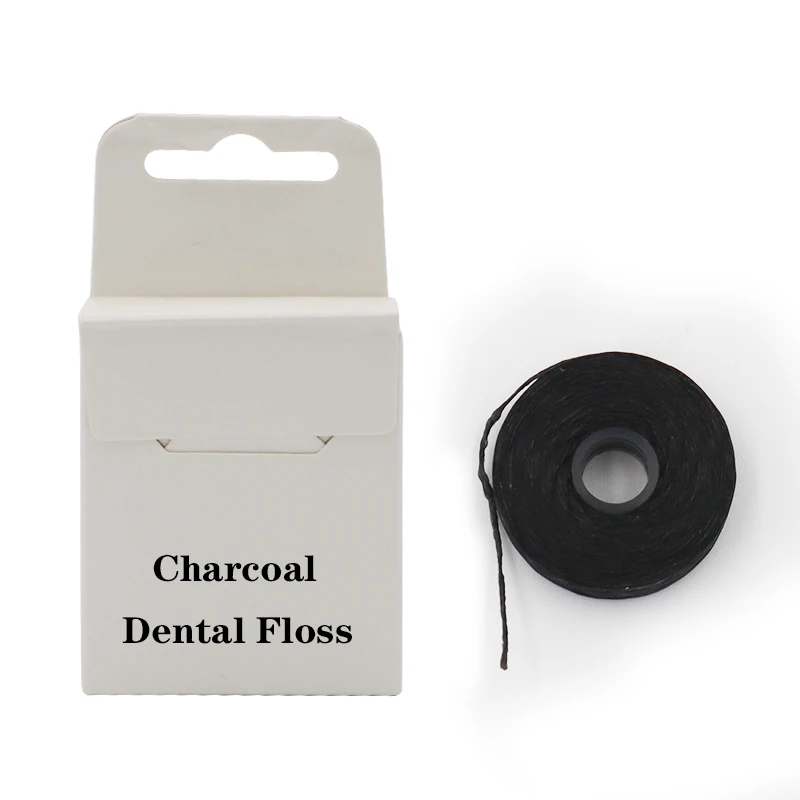 Wholesale Customize Packing 30m/50m Clean Teeth Charcoal Deep Cleaning Dental Floss