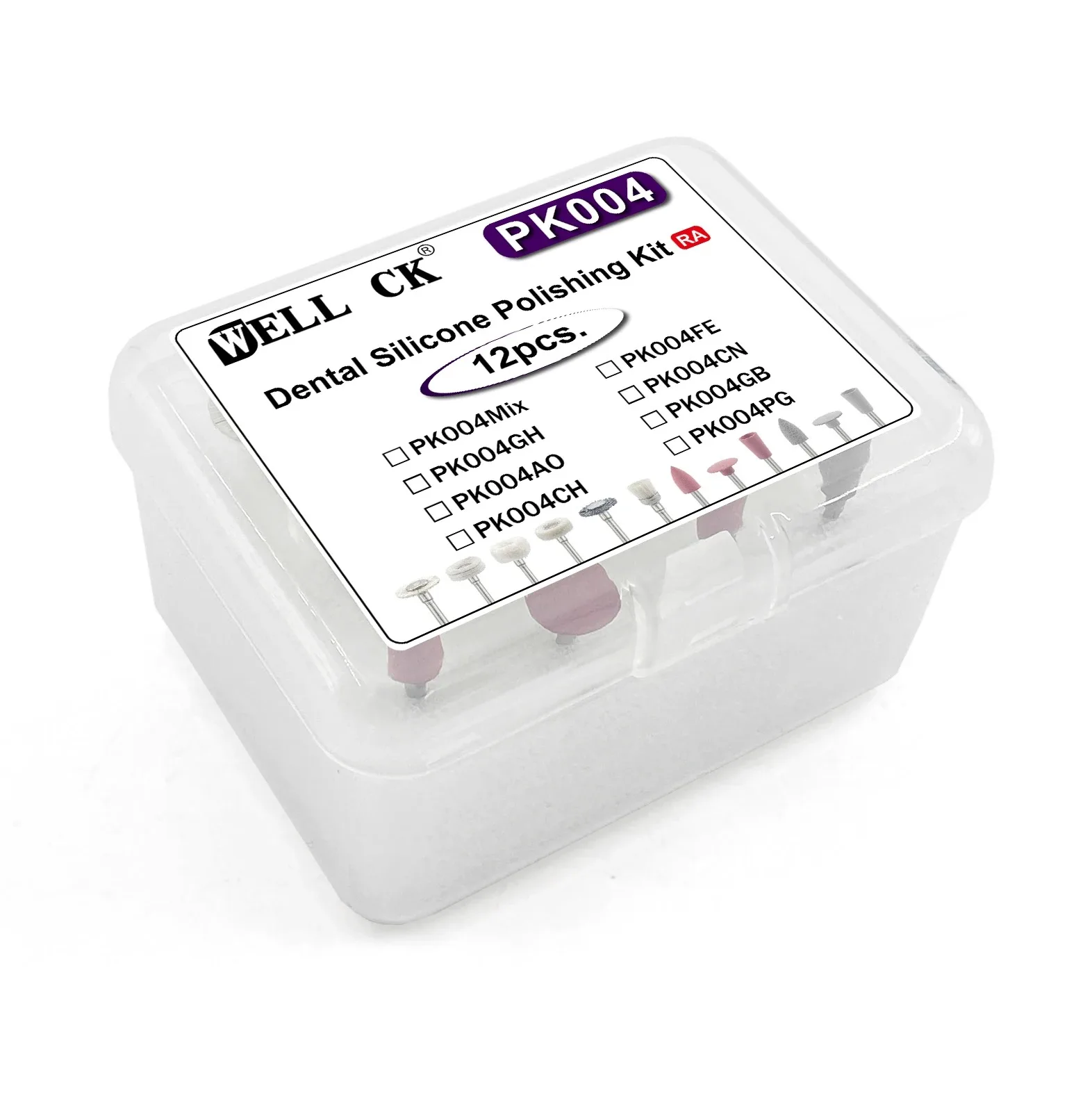 Dental Supplies Tools Polisher Kit PK004 For Low-Speed Handpiece Dental Composite Kit Dentistry Porcelain/Natural Teeth