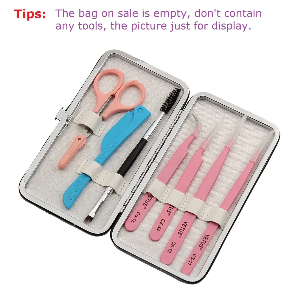 Yelix Wholesale Custom Logo Lash Tweezers Set Case Best Selling Volume Magnetic