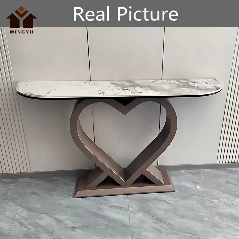 Nordic Heart Shape Console Table Ins Popular Decoration Large Capacity Sideboard Keep Things In Order Dressing Table Durable