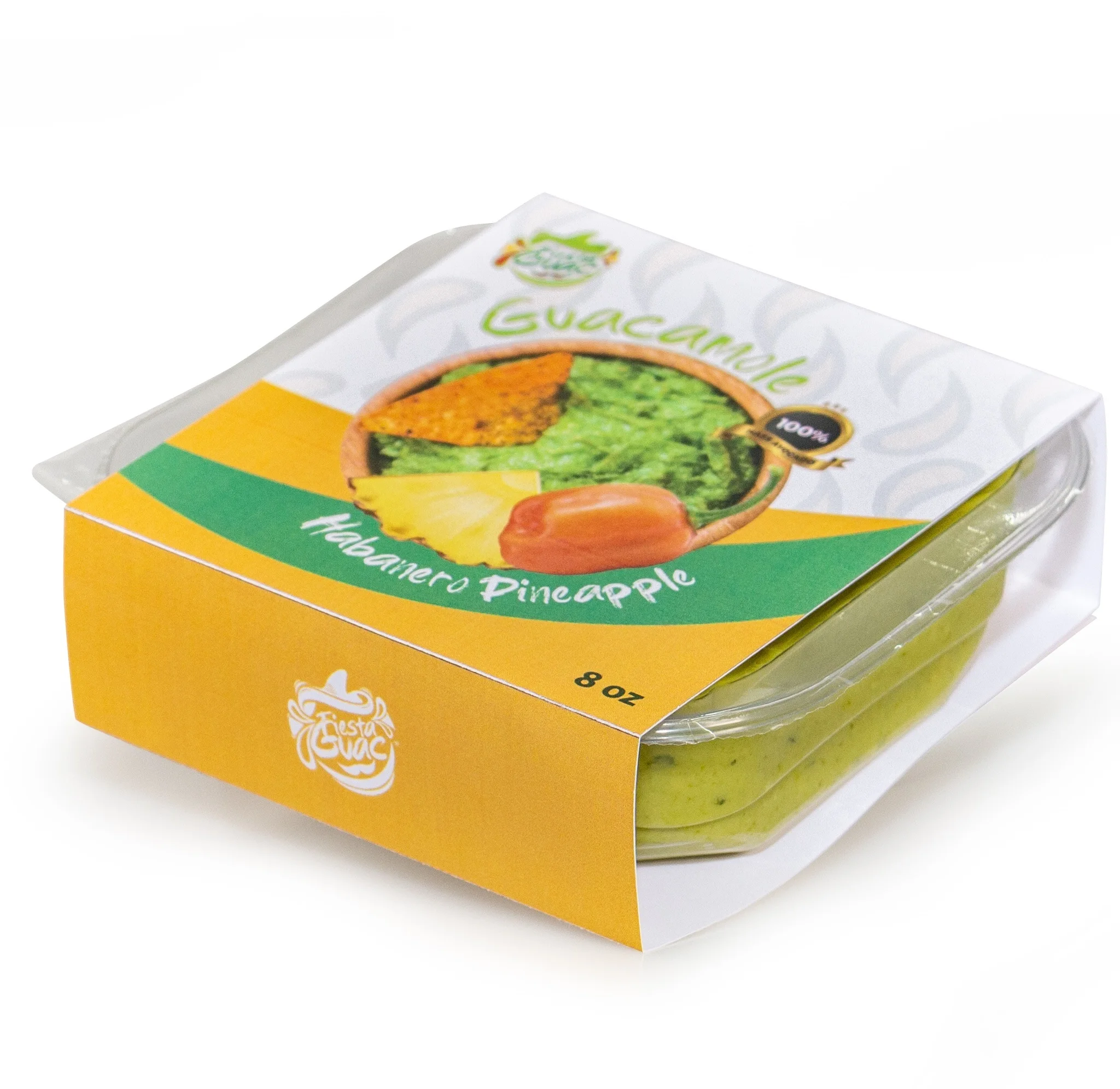 Mexico High Grade Avocado Importers Fruit Import Guacamole with Habanero Chilly and Pineapple Chunks