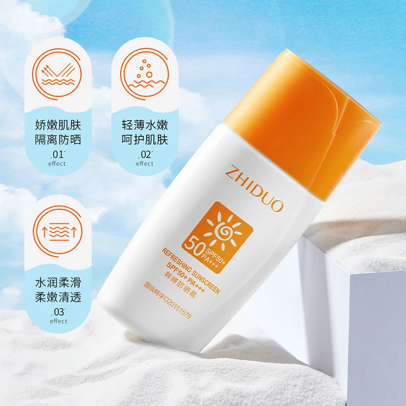 ZHIDUO SPF 50 + солнцезащитный крем для лица Высокое качество УФ-защита увлажнение
