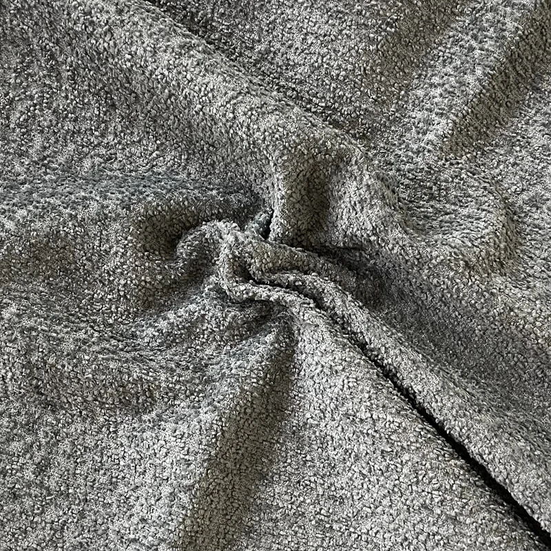 Free Sample Lamb Wool Look Heavyweight Super Soft Plush Boucle Sofa Fabric For sofas and Furniture Textile