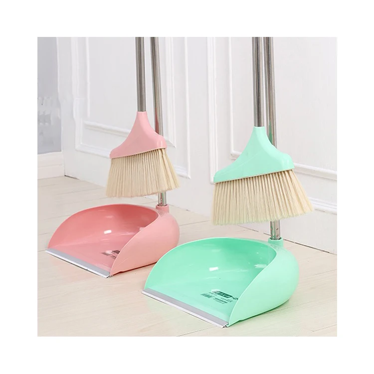 Factory Supply Pan Household Cleaning Popular Item Plastic Dust Broom Set