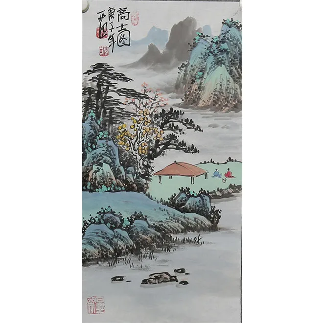 New Chinese Zen style ink wash hotel decoration painting living room sofa background wall mural painting