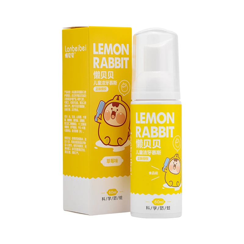 Wholesale Teeth Whitening Mousse Toothpaste For Kids Oral Care Teeth Cleaning Food Grade Dental Tandpasta