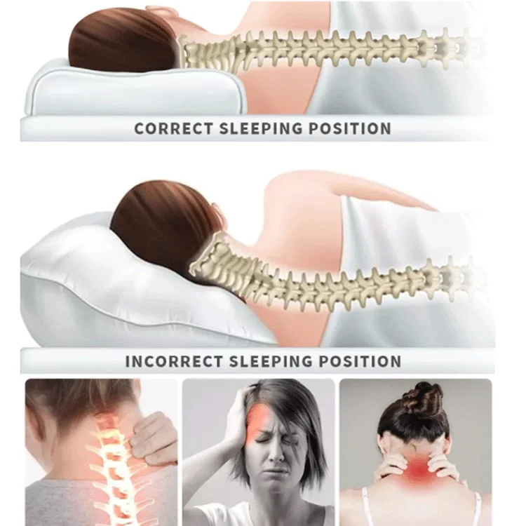 Ergonomic Orthopedic Toddler Special-shaped Height Adjustable Memory Foam Pillow For Sleeping