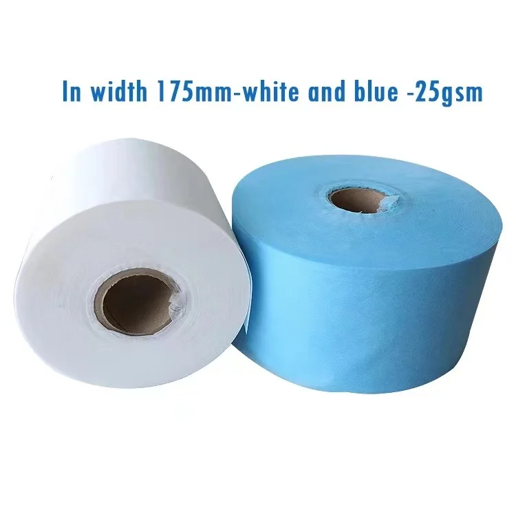 Meltblown Filter Cloth And 25gsm 175mm White Spunbond Nonwoven Fabric N95 95% Bfe