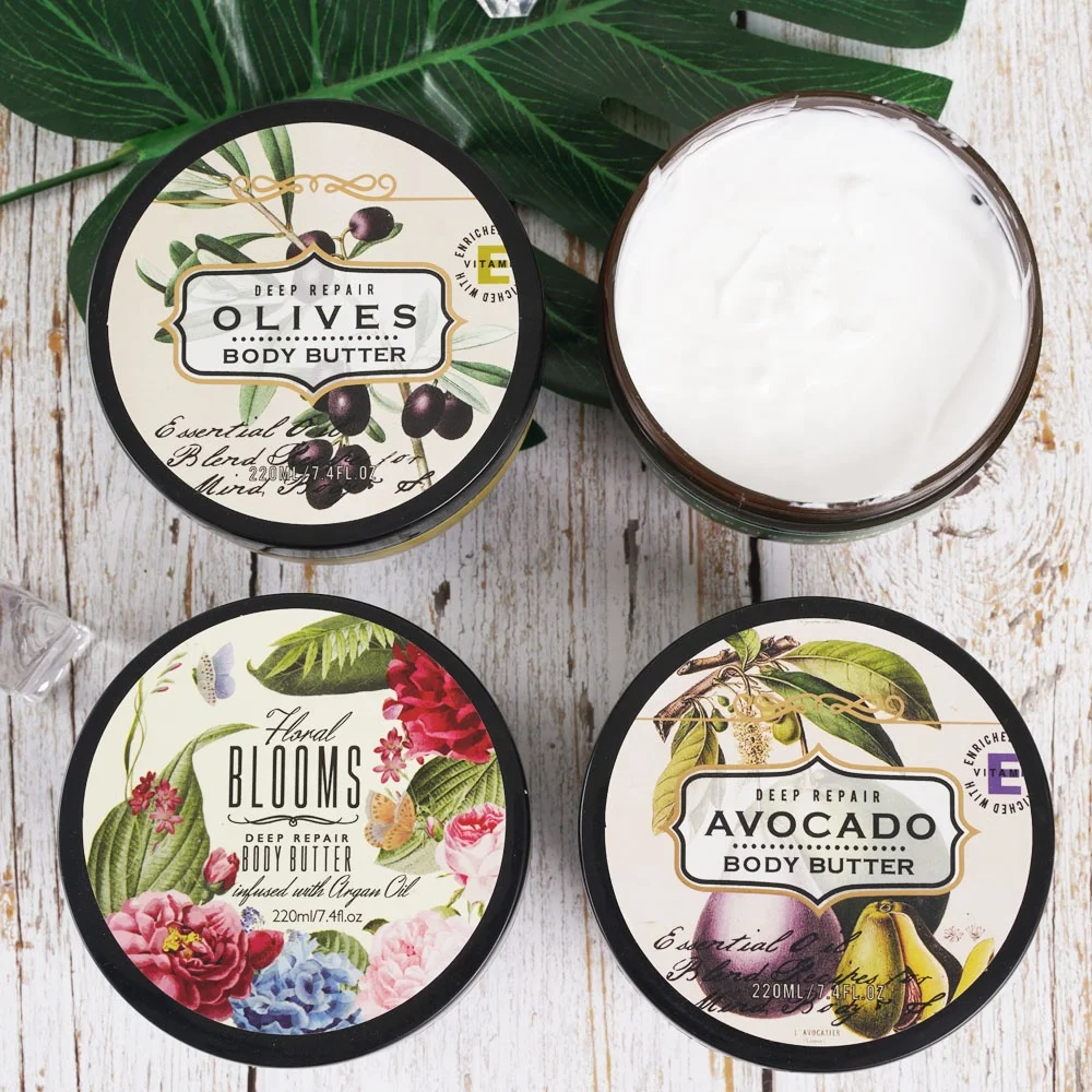 Private Label Moisturizing Lotion Vegan Coconut Shea Mango Whipped Body Butter