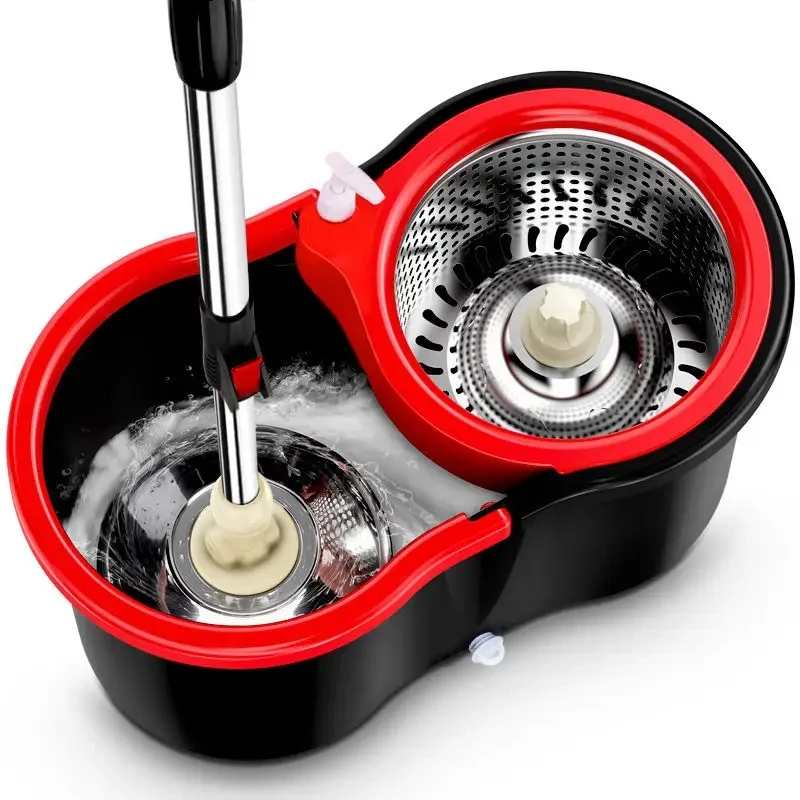 Factory Rotating Clean Microfiber Spinning Retractable Mops 360 degree Spining Mop And Bucket Set