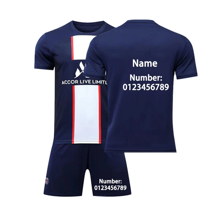 22-23 new Paris jersey home football jerseys short-sleeved No. 10 Neymar No. 30 Messi custom soccer jerseys