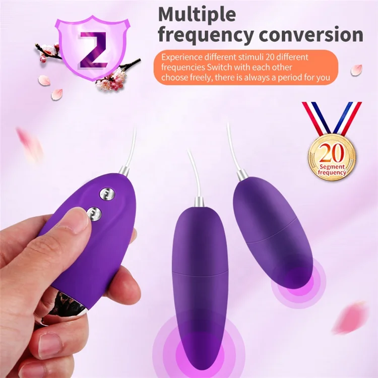 Hot Sale Wholesale Women Sex Toy Remote Controlled  20 Modes Vibrating Love Eggs Bullet Vibrator silicon sex doll For Women