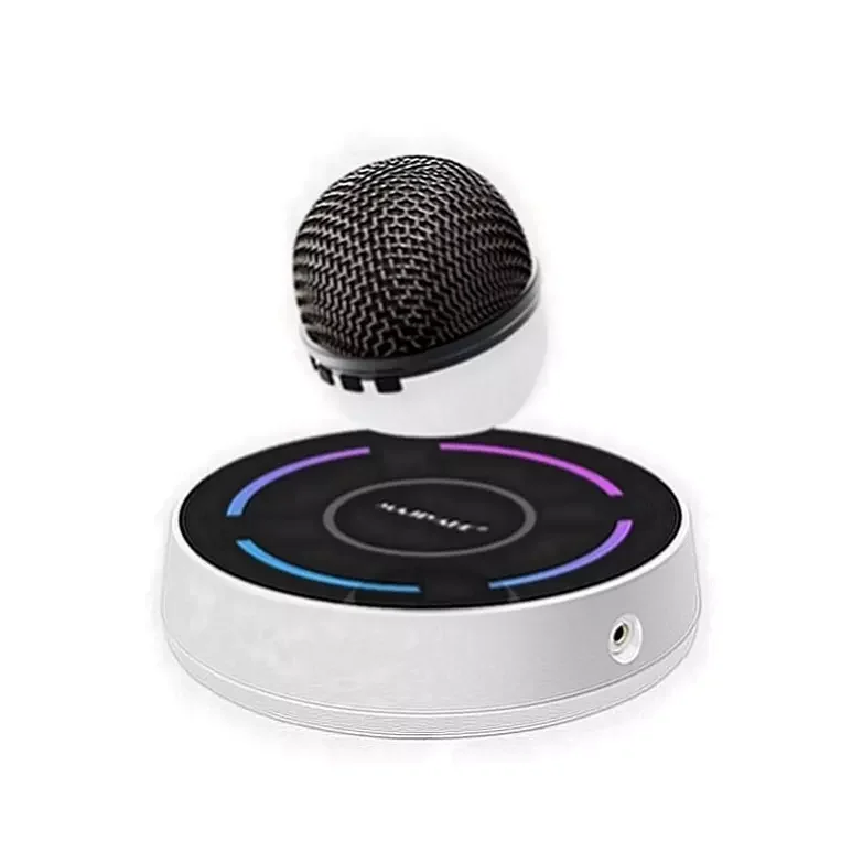 Magnetic levitation microphone professional anchor e-sports studio mic with mixer Suspended wireless charging maglev microphone