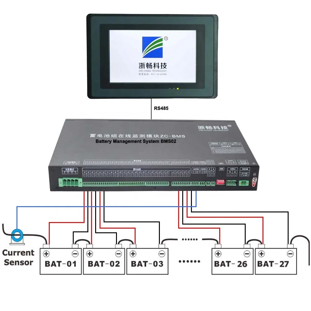 Zhechang BMS02 Интеллектуальный ЖК-цифровой модуль монитора емкости батареи системы управления батареей