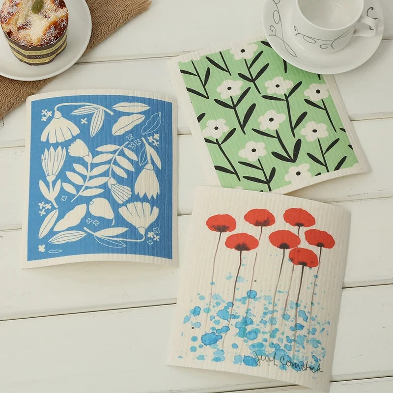 Экологически чистые многоразовые кухонные полотенца для посуды